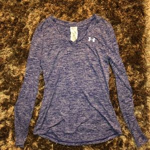 Purple under armour v neck